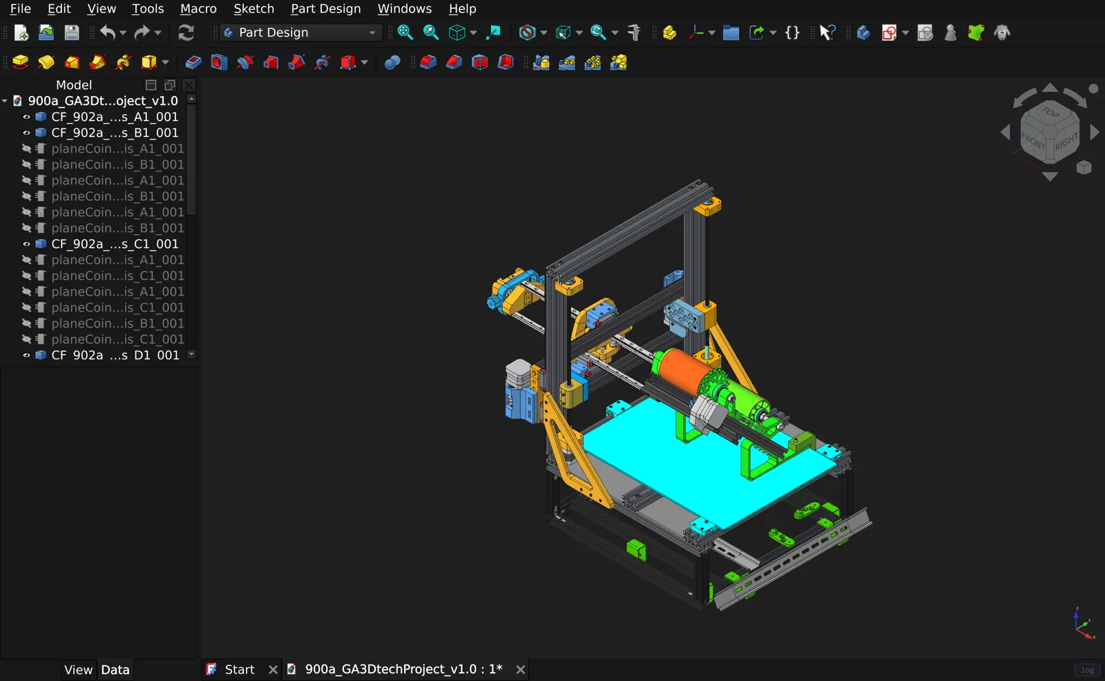 FreeCAD · Web screenshot